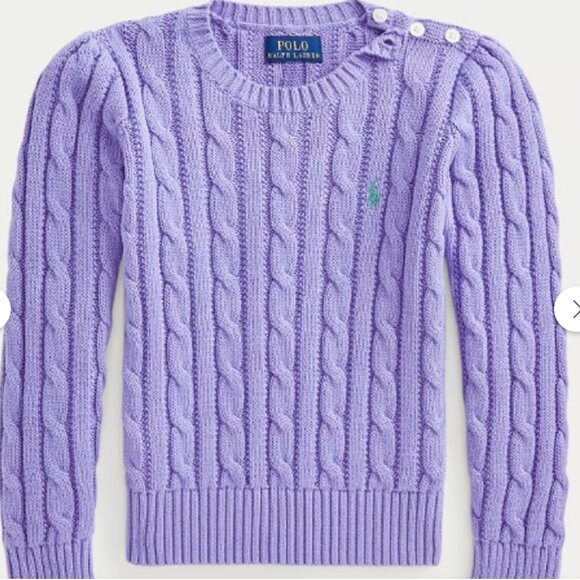 Polo Ralph Lauren Cable-Knit Cotton Sweater 3T - Picture 1 of 1